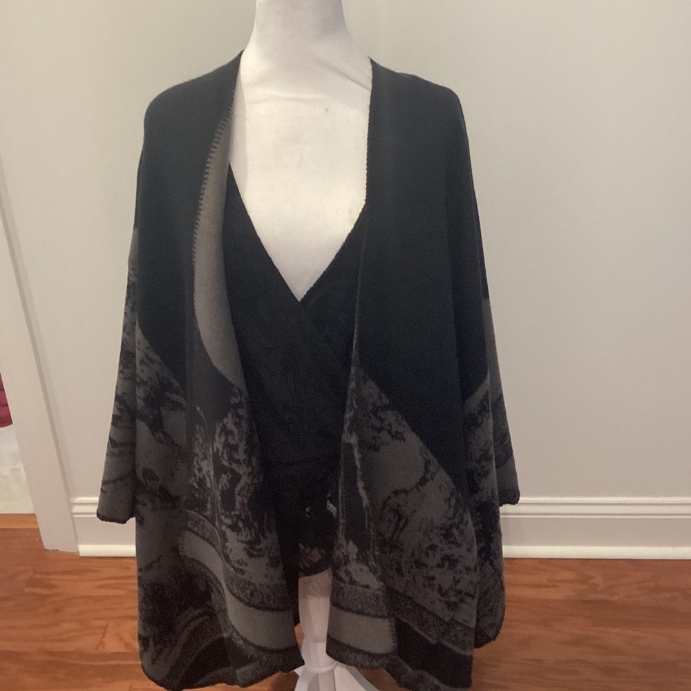 Vintage Shawl Poncho Cardigan